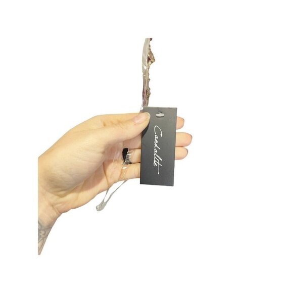 Candalite Burgundy Gold Maxi Dress Women’s S Mock Neck Floral Special Occasion - Picture 6 of 6